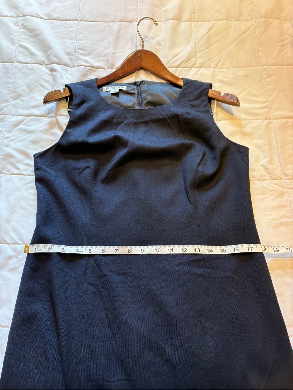Pendleton Navy Sheath Dressβ | Size 10 | Made in USA - Picture 5 of 5